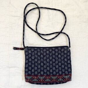 Vintage Vera Bradley Crossbody Classic Navy - 1998 Pattern Cottagecore Grandma